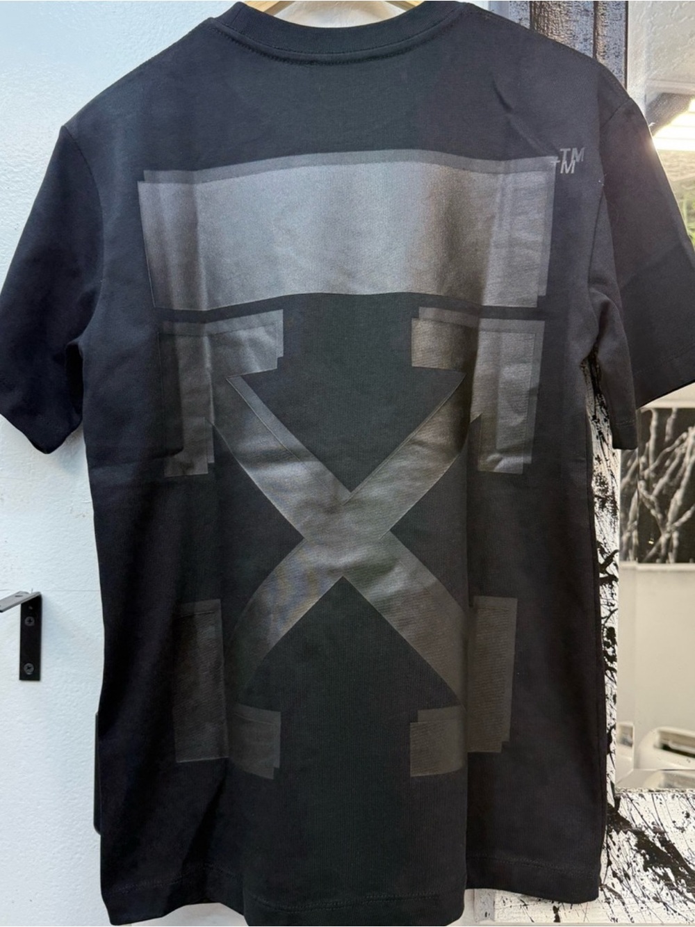 Off-White Black Graphic Short-Sleeve Men's T-Shirt